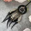 Handmade Woven Dreamcatchers Car Window Wall Hanging Feathered Tassels Natural Stone Bells Ornament for Bedroom Decors