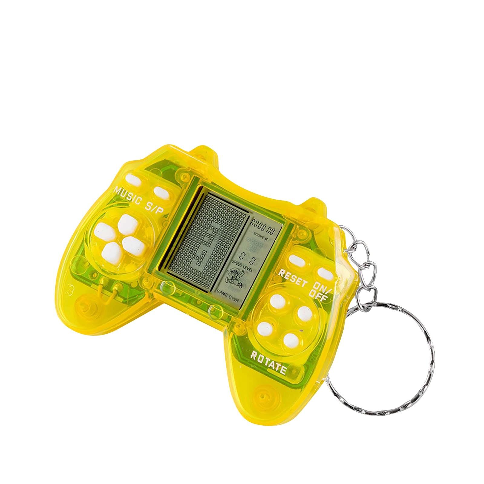 

Игровая консоль, ретро, ​​портативная электронная игровая консоль, брелок, подвеска One Size жёлтый