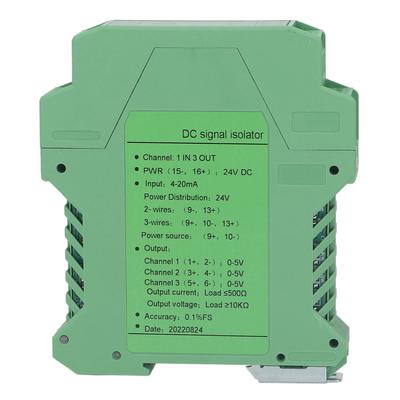 Current Signal Isolator Transmitter 1 In 3 Out DC Signal Conditioner Current Voltage Transmitter for PLC Detection