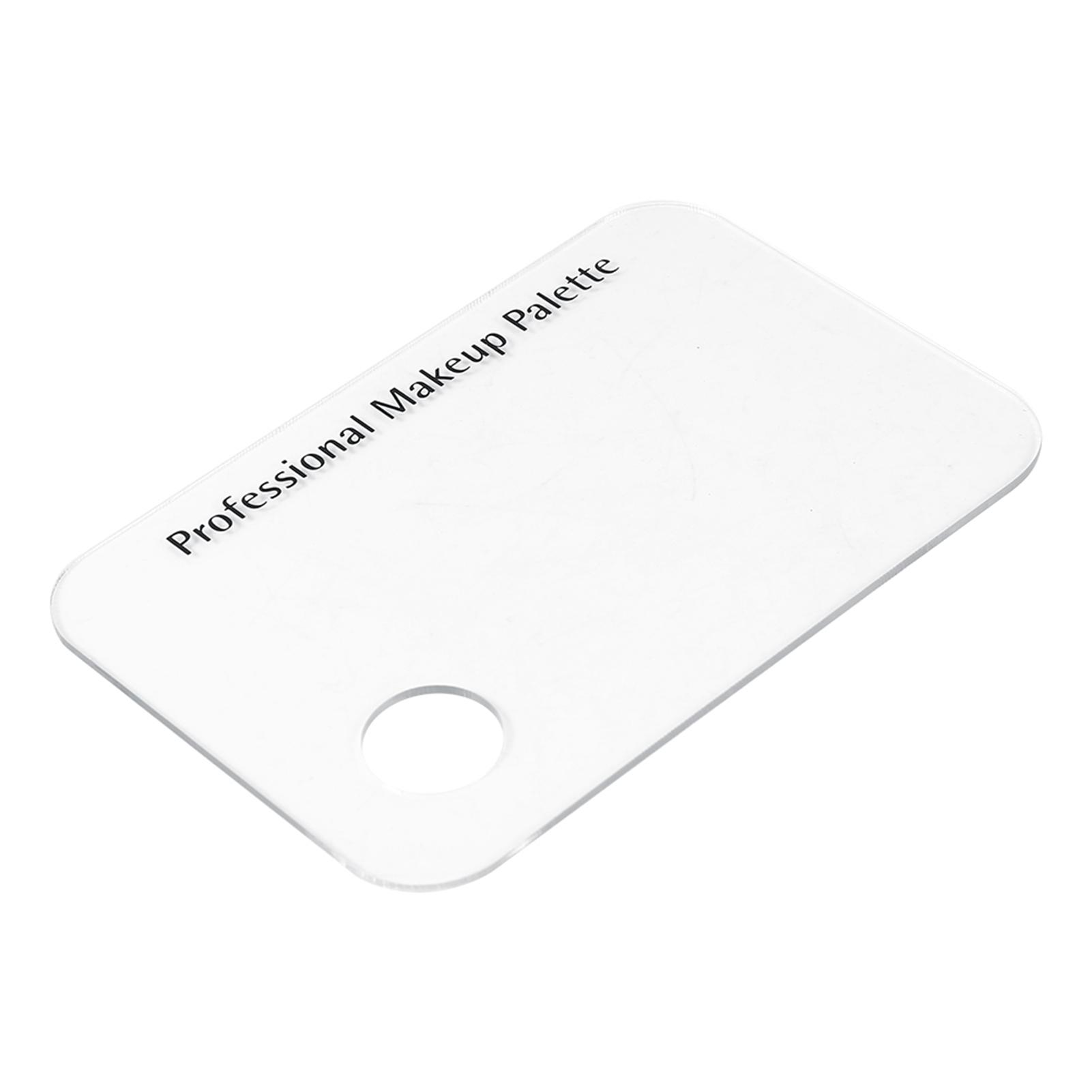 

Прозрачная акриловая палитра для смешивания косметики для нейл-арта и набор инструментов из нержавеющей стали