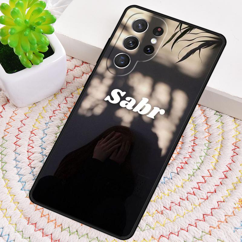 Sabr Patience Design TPU Phone Case For Samsung Galaxy note 10 pro S26 S25 S24 S23 S22 Ultra Plus S21 FE S20 Shockproof Cover