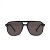 Glasses 2259 Square Double Beam Black Sunglasses Women'S Trendy Hong Kong Style Sunglasses