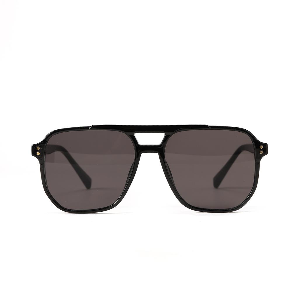 Glasses 2259 Square Double Beam Black Sunglasses Women'S Trendy Hong Kong Style Sunglasses