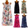 Stylish Women's Summer Sleeveless Floral A Line Dress Perfect For Cocktail Parties And Beach Days