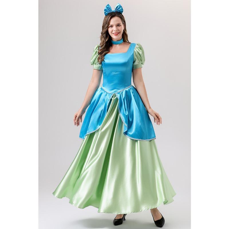Fairy Tale Parent-child Cinderella Costume, Children Cosplay Adult Princess Dress Performance Costume