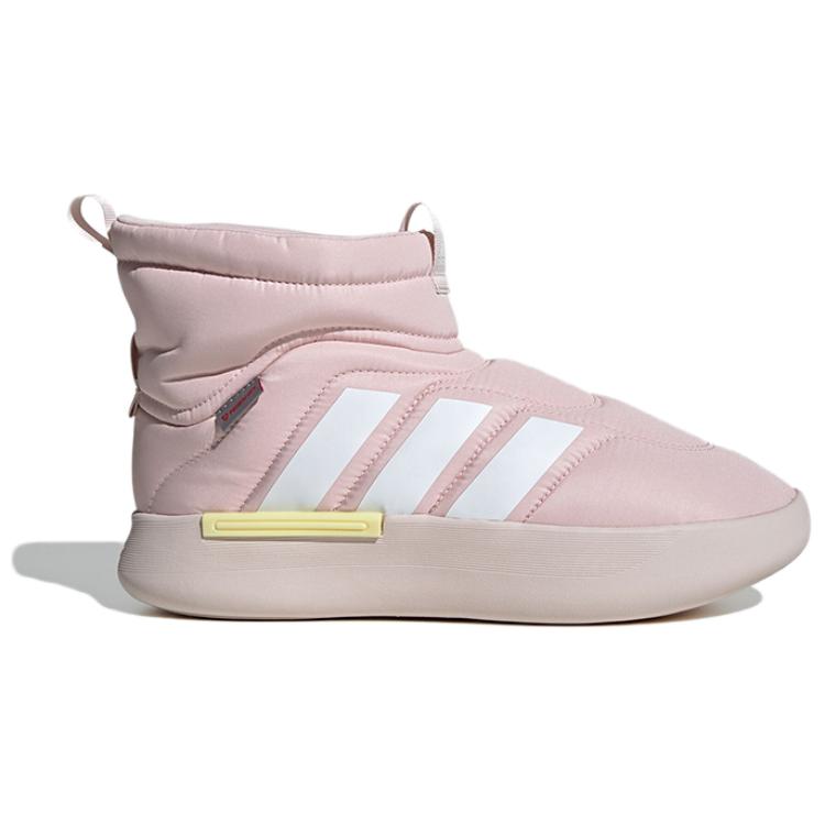 Adidas Adipuff Trendy Fashion Non-Slip Wear-Resistant High-Top Casual Shoes Unisex Casual Shoes Pink JR0072