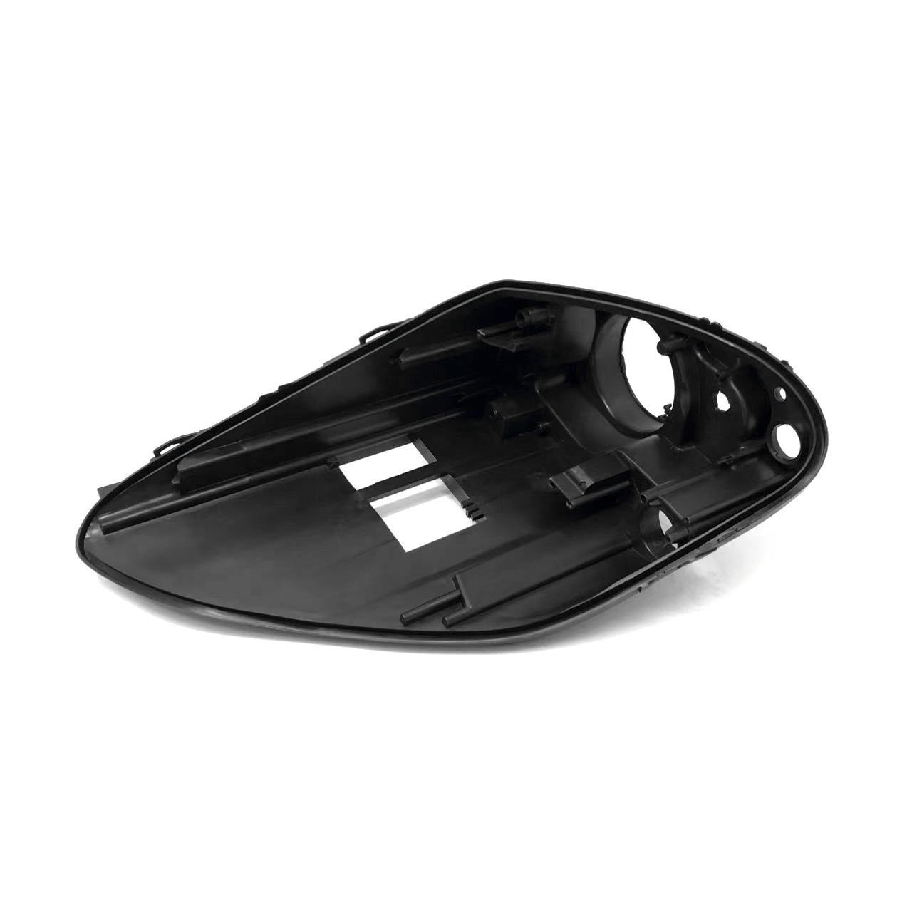 Compatible Rear Headlight Cover for 2004-2009 Ferrari F430 - Black PP Housing Premium Driver Side
