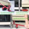 New Heavy Duty Furniture Lifter Transport Tool Furniture Mover Set 4 Move Roller 1 Wheel Bar for Lifting Moving Furniture Helper