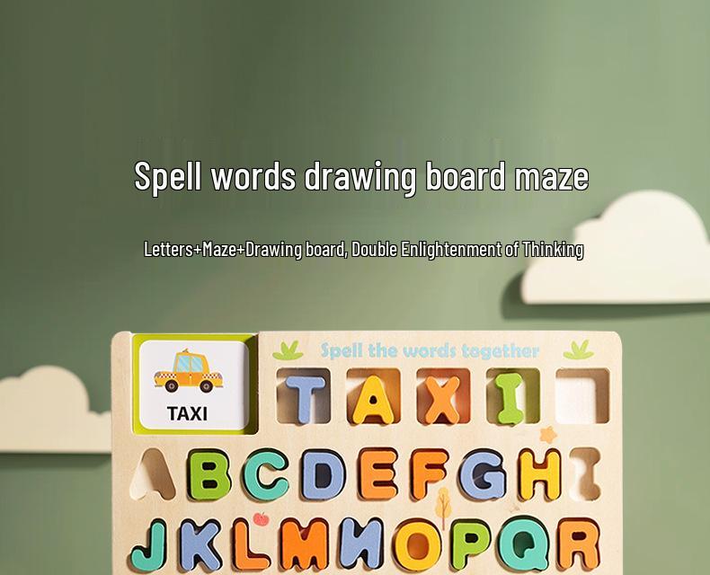 Children's Magnetic Wooden Marble Maze: Early Education & Logic Training Toy