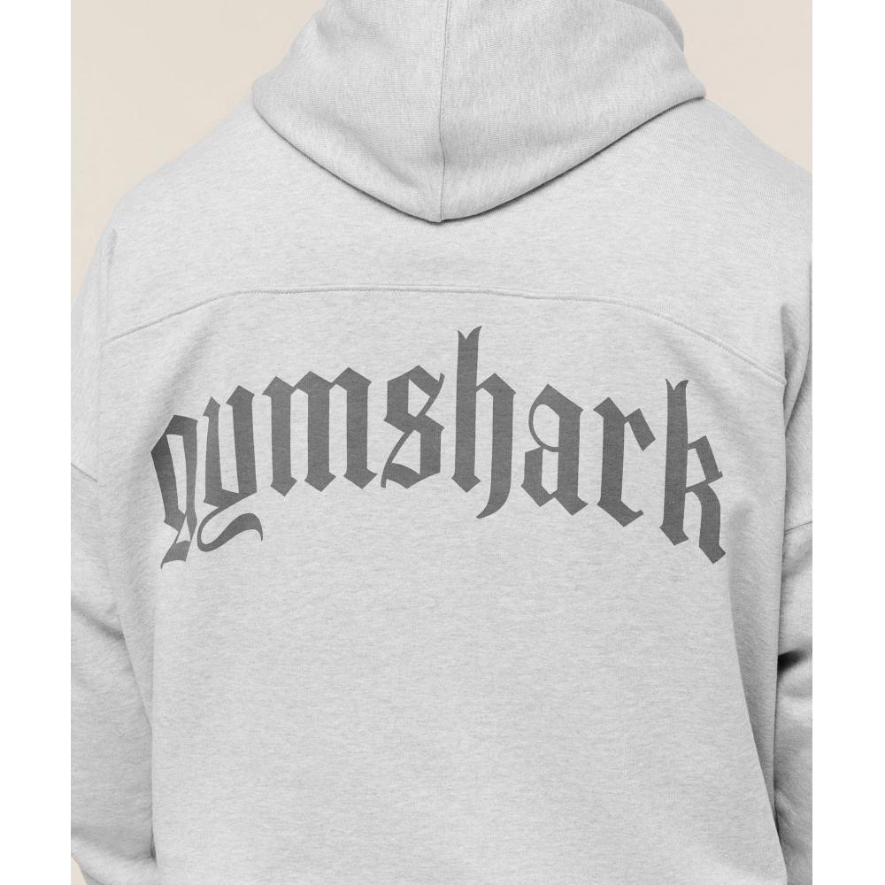 Gymshark Olde English Hoodie Bros Soft Grey Marl A3b6u Gc3c
