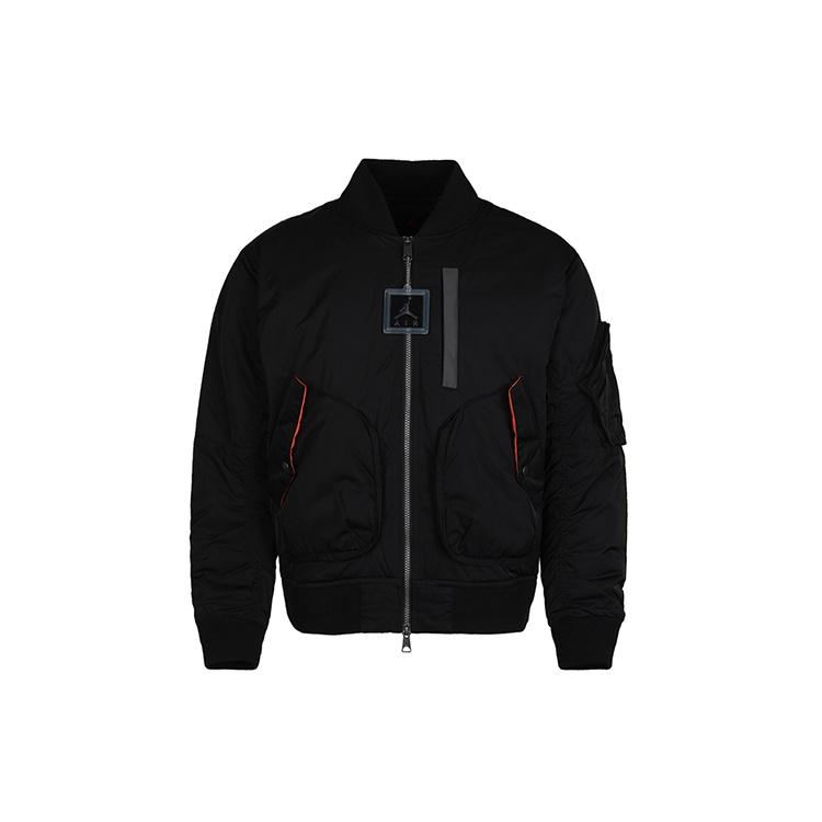 Air Jordan Ma-1 Flight Casual Sports Jacket Black Men s CK6669-010 M