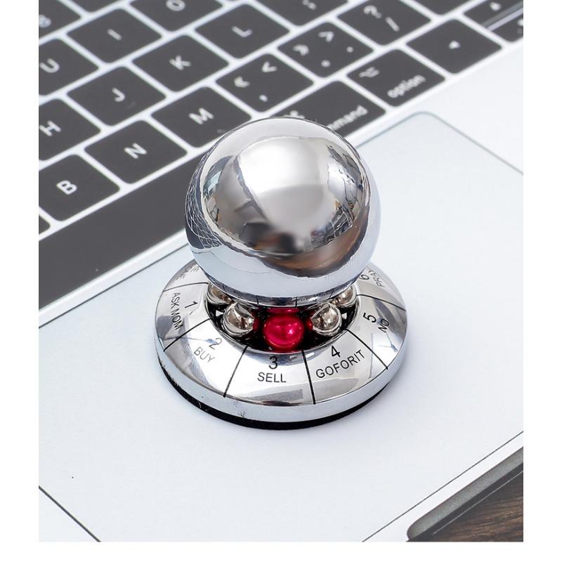 

1PC global direct sales decision ball zinc alloy lucky ball rotating metal creative fate decision ornament crafts