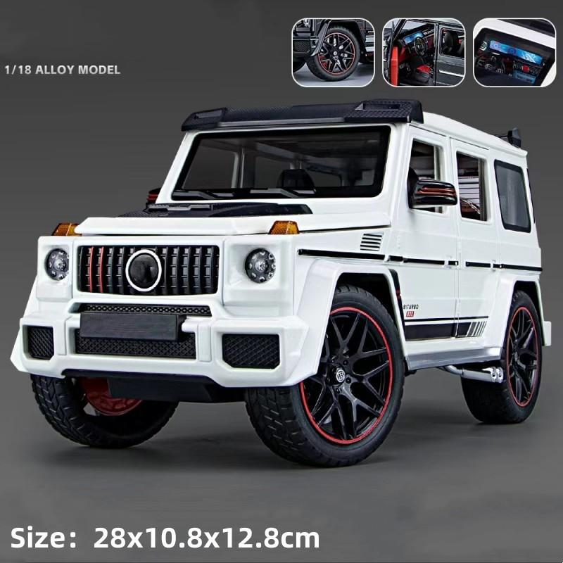 1/18 G800 Off Road Vehicle Alloy Car Model Die cast Metal Model Car Simulation Sound and Light Children's Toy Gifts Collectibles