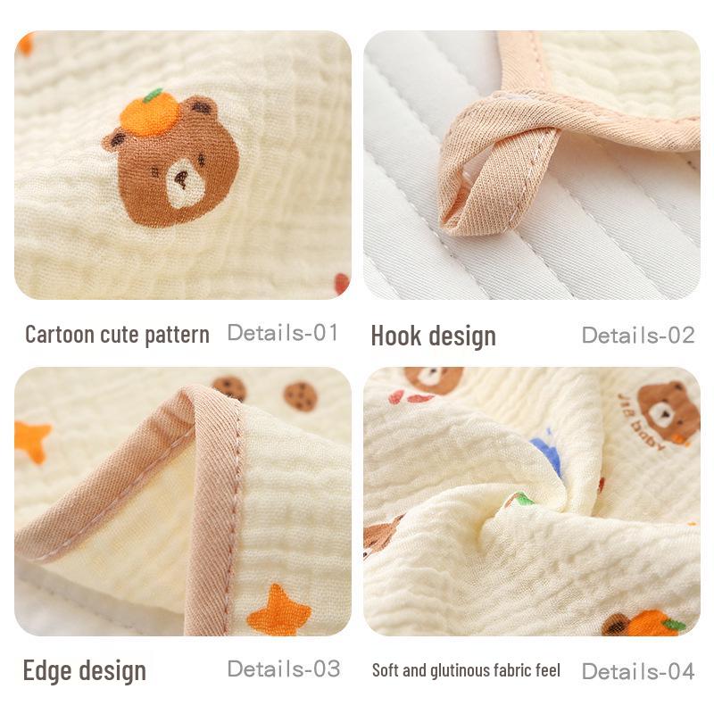 Four-Layer Pure Cotton Baby Crepe Towel: Class A Gauze Face Washer