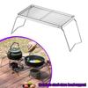 30cm Portable Folding Stainless Steel Bbq Grill Grate Camping Alcohol Stove Mesh Grid Outdoor Cooking Rack