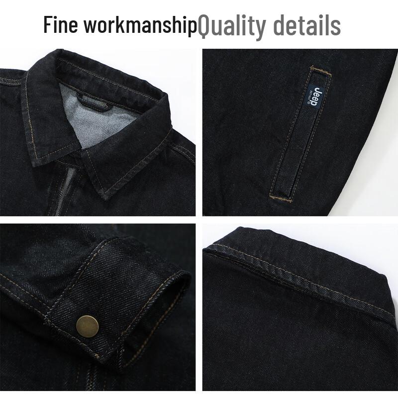 Jeep Men's American Style Cotton Denim Jacket