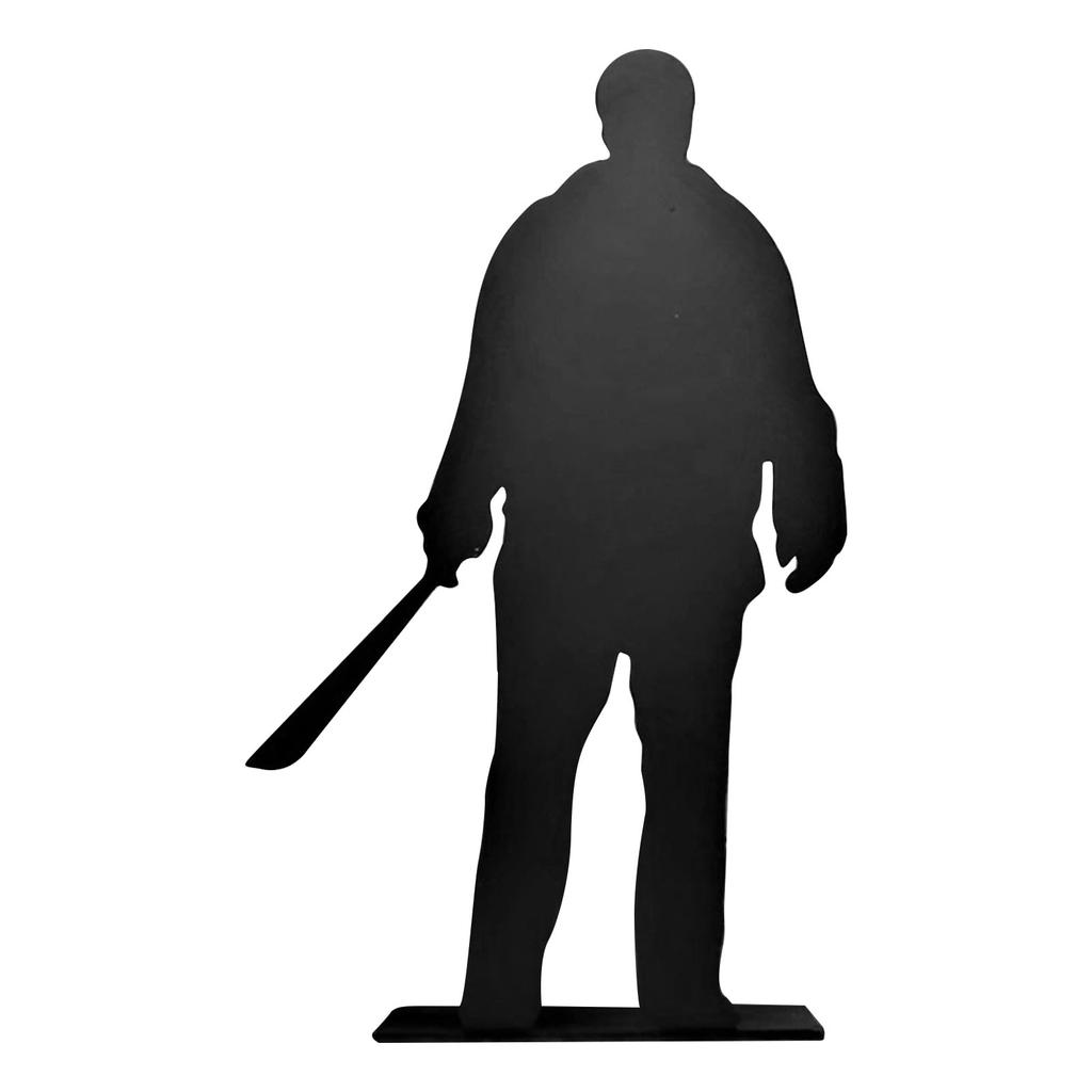 ჰელოუინის დესკტოპის ჩრდილების ფიგურების ორნამენტები ლითონის ფხვნილის საფარით მაგიდის ზედაპირი სახლის დეკორაციები 6 ინჩი