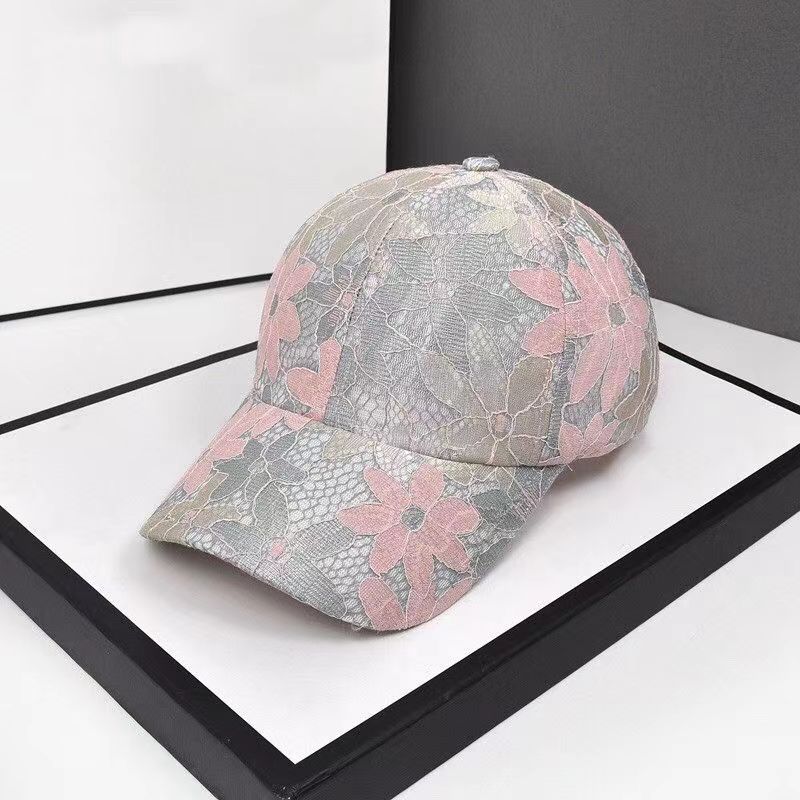 1Pc New Fashion Women Cap Butterfly Flower Pendant Baseball Cap Female Outdoor Adjustable Streetwear Summer Trucker Hat