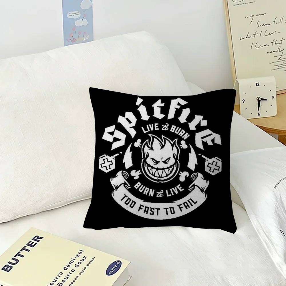 Pillow Anime Pillow Sofa Bed Head Pillow Cover Cushion Cover 45x45 cm Fashion LOGO skateboard S-Spitfire