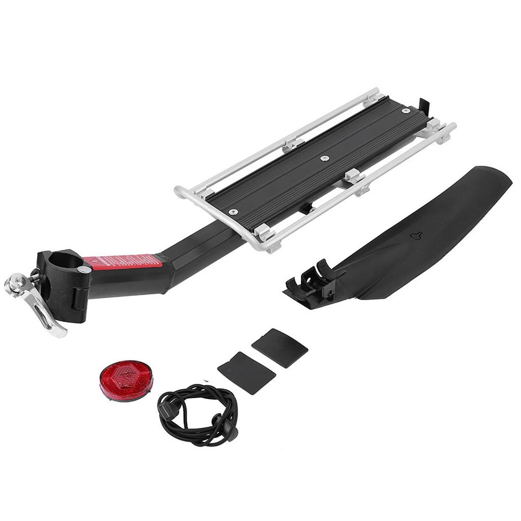 Aluminum Alloy Mountain Road Bicycle Rear Seat Luggage Shelf with Fender Accessory