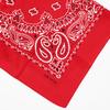 Trifong Bandana Red Paisley Men's Handkerchief 100% Cotton Adult Bandana Cashew Pattern Stylish 55cm x 55cm Red