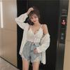 Tank Top Lace V-neck Crop Tops Women Summer Camis Backless Camisole Fashion Bandage Tube Female Sleeveless Cropped Vest