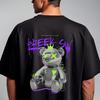 Koszulka z graffiti Rebel Bear i koszulka dla dzieci: Streetwearowy Pluszowy Miś Graficzny T-shirt Miejska Sztuka