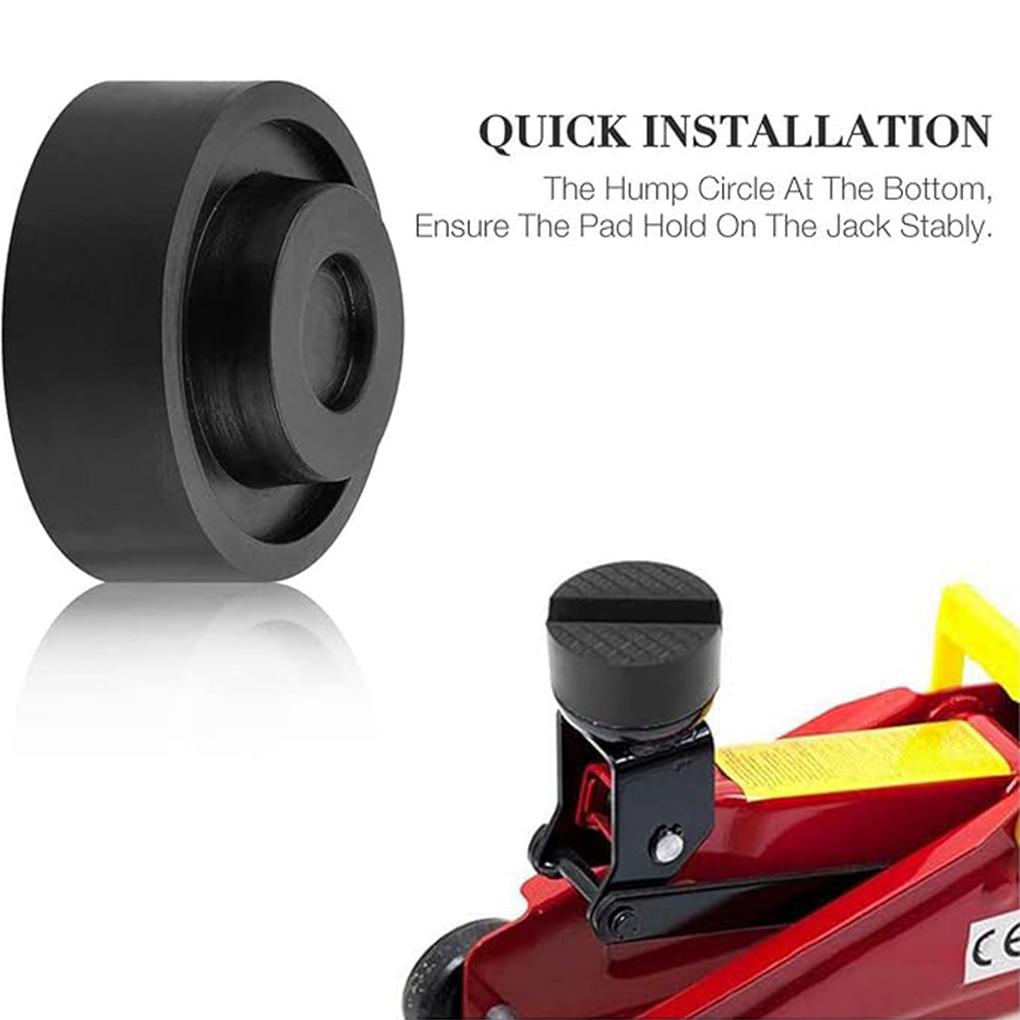 Car Jacks And Lifting Platforms Groove Professional Rubber Buffer For Sturdy Support Compact Black