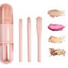 Multi Functional 4 in 1 Makeup Brush with Soft Bristles for Gentle Face Care for Travel or Home Cosmetic Beauty Needs