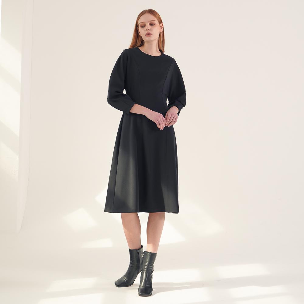 ACUD Balloon Sleeve Dress_Black