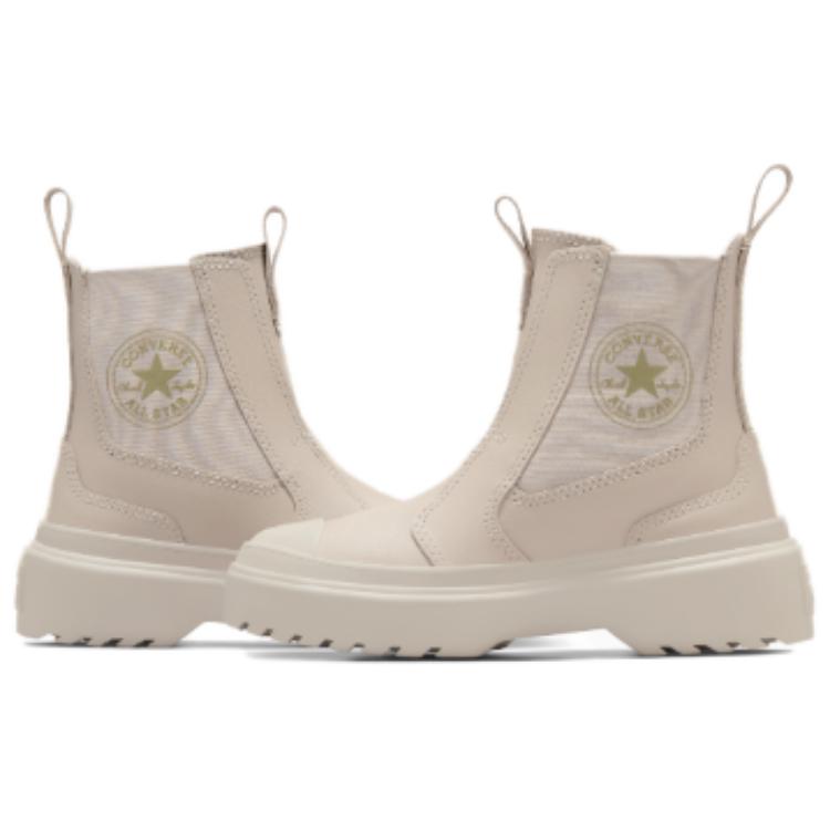 Converse Chuck Taylor All Star Lugged Chelsea Boot GS Papyrus Kids Sneakers Tan A08395C