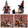 Handmade Pumpkin Dwarf Faceless Doll Cute Gnome Plush Toy Ornament Halloween Dwarf Decoration  Gift