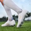Men's/ Women's Football Boots Youth Artificial Grass Training Long Nails TF Microfiber Mesh Breathable Football Shoes Children's Football Shoes