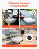 VEVOR Floating Cooler, 37.9 L Floating Ice Chest with Dry Storage, Wheels & Tow Rope, Premium LLDPE Amphibious Drink Cooler for Water & Land