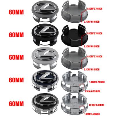 4PCS 60mm For FSPORT LBX NX RX 350h 450h ES UX 300e GS GX IS Car Wheel Tire Hub Center Cap Cover Auto Exterior Accessories