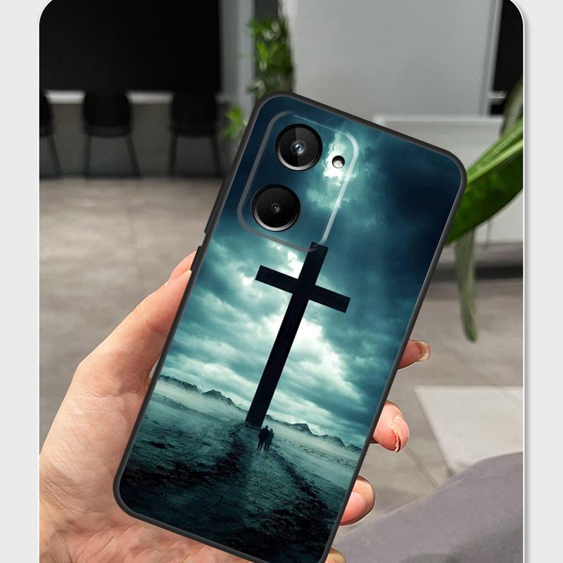 Jesus Christ Cross Case For Realme 15 13 12 10 11 14 Pro Plus GT6 GT7 C55 C15 C35 C33 C61 C65 C67 C53 C71 C75