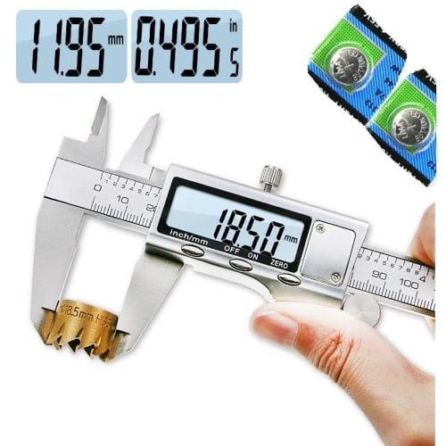 High-Precision 150mm Digital Caliper, Made of 4CR13 Stainless Steel, Full Metal, Professional Grade, High-Precision Digital Caliper, 150mm, High-Preci