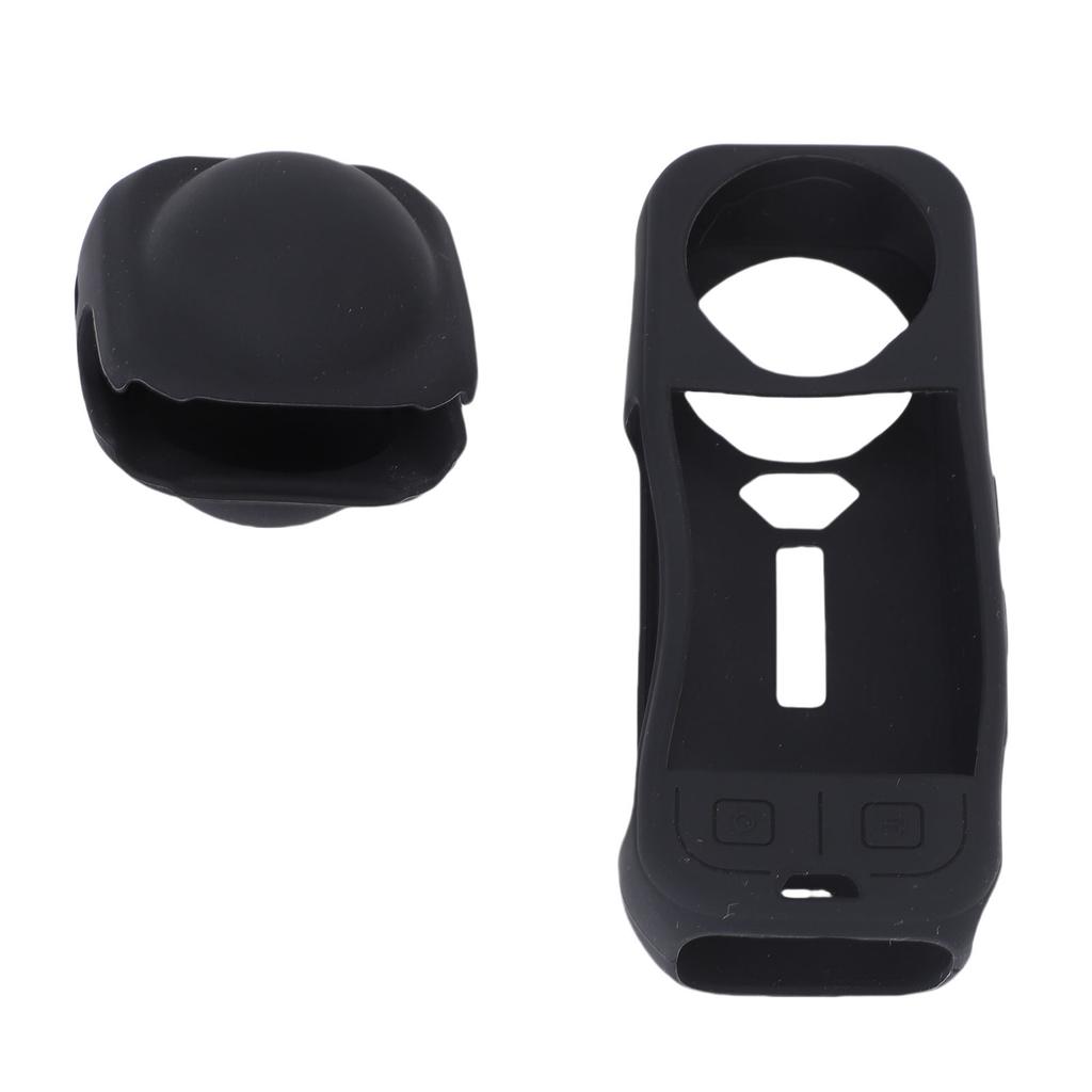 Custodia in Silicone per Fotocamera Tappo Obiettivo Adatto per Insta360 X5 Custodia Protettiva in Silicone per Fotocamera e Protezione Obiettivo