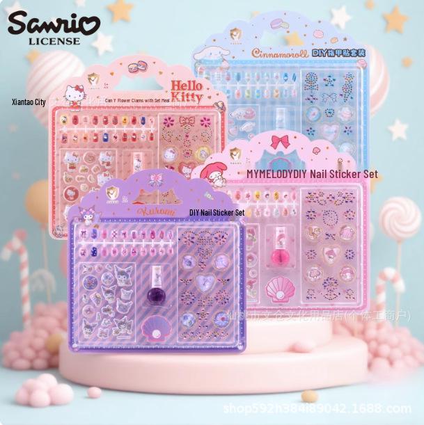 Kuromi Kids' Nail Polish & Manicure Sticker Gift Set