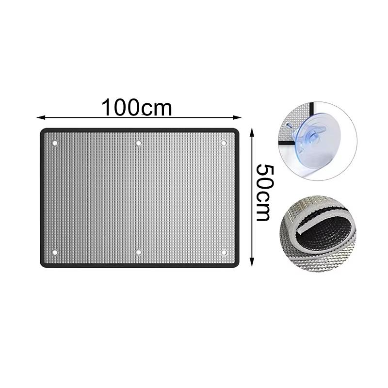 1Pc Window Sun Shade Film Home Sunshade Protector Pad Aluminum Foil Anti-Uv Insulation Film Window Privacy Film Sunshade