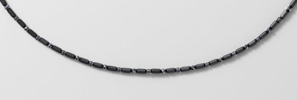 ON4 Certified Medical Device Magnetic Sport ON4 Clear 60cm Necklace, Type, TYPE-C, Black,