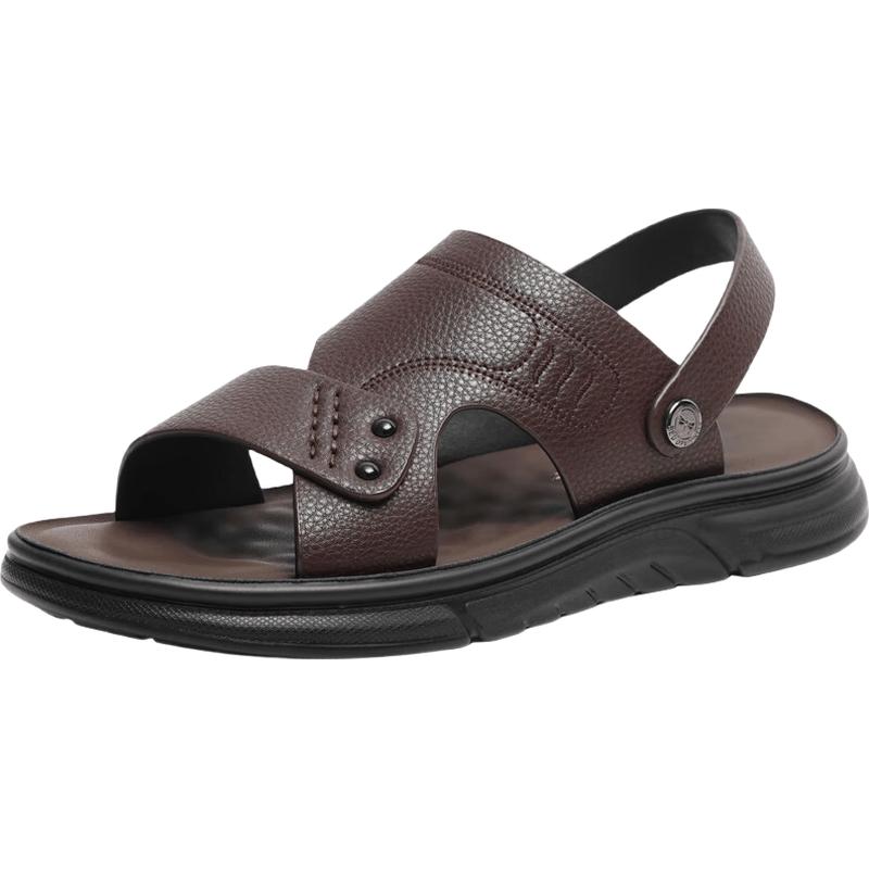 Red Dragonfly Men s Casual Leather Beach Sandals 42