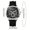Fashion Men Wristwatch Luxury Original Man Watch Silicone Strap Sport Quartz Male Clock Gift