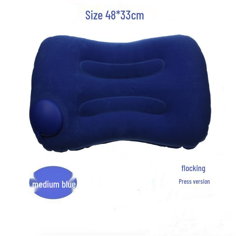 Travel Inflatable Foldable Lumbar Pillow - Portable Square Cushion for Outdoor Use