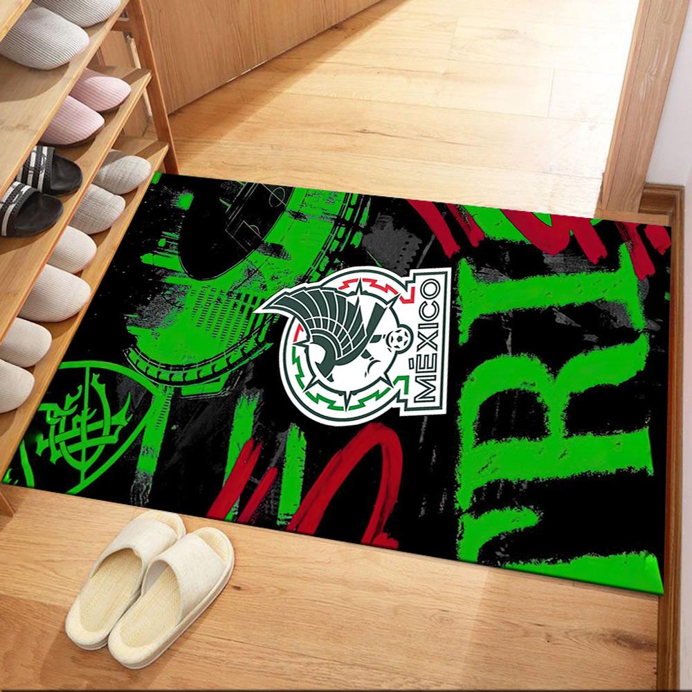 Mexico Logo Square rugs are a great choice for living rooms, bedrooms, home décor, and as gifts.