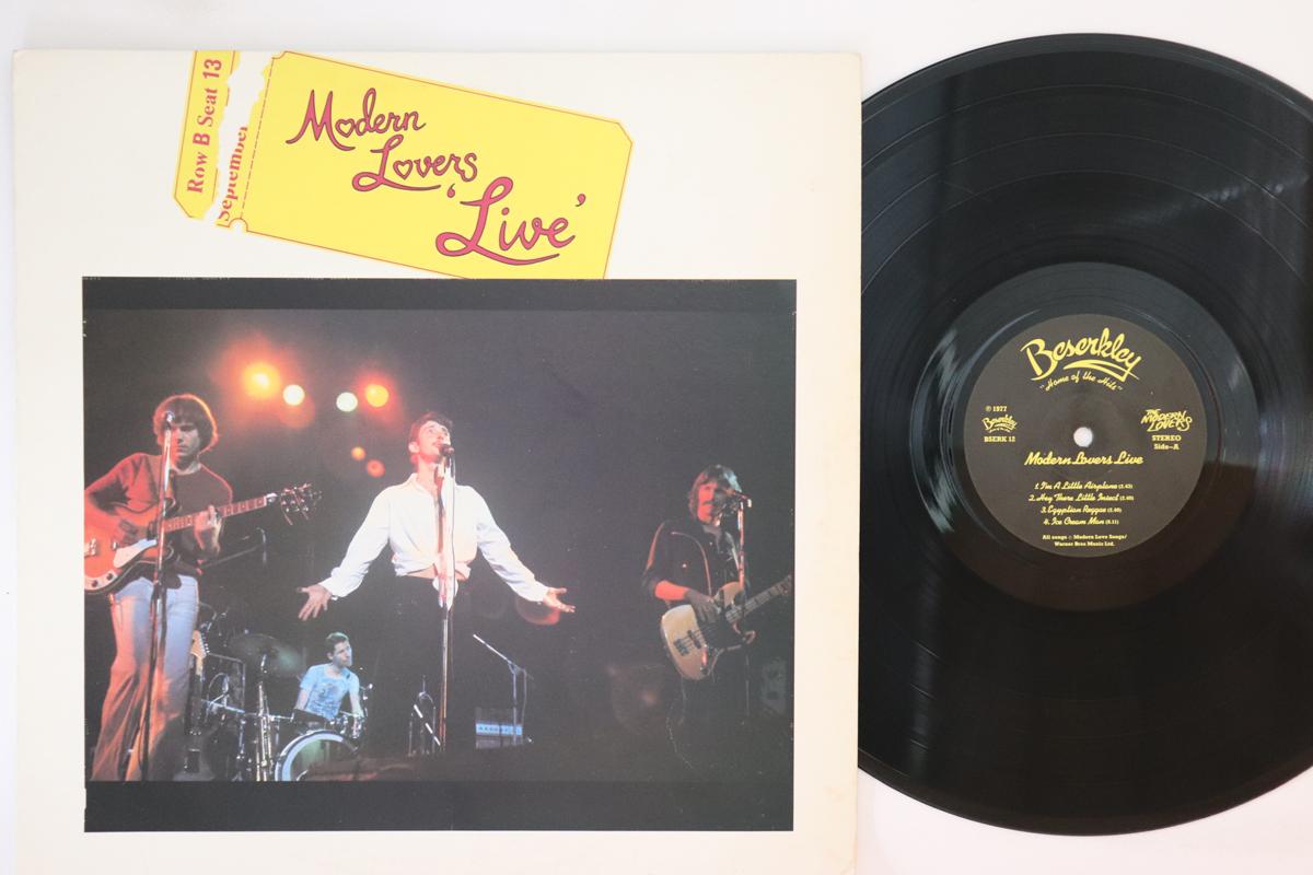 

LP Record MODERN LOVERS Live BSERK12 BESERKLEY 1977 UK Rock Used