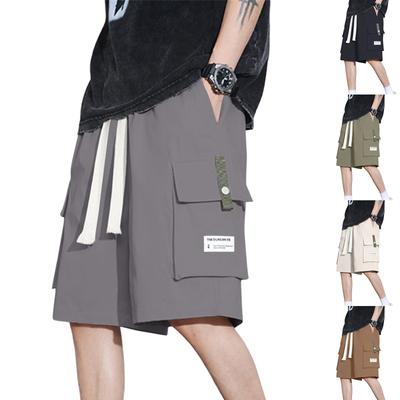 Men's Lace-up Sweatpants Men's Cargo Shorts Casual Pants
