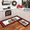 Christmas Tree Kitchen Floor Mat Home Decoration Corridor Balcony Carpet Anti-Slip Welcome Door Mat Christmas Decoration