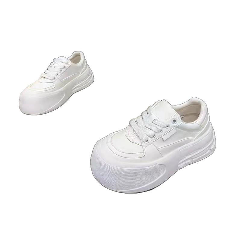 Ugly Cute Big-headed Bread Shoes for Women In the Autumn of 2025, New Versatile Thick-soled Height-increasing Sports and Leisure Board Shoes for Women