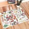 Christmas Area Rug for Kids Bedroom Floor Mat Decor Anti-slip Carpet for Home Living Room Bedroom Decor Sofa Table Kids Rug